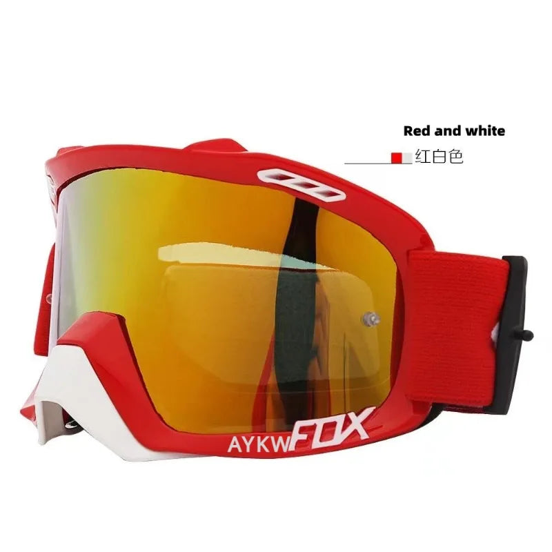 2024 AykwFox Cycling Glasses Motorcycle Bike Glasses for Men Goggles Motocross Ski Mask Snowboard Goggles Sunglasses Cycling