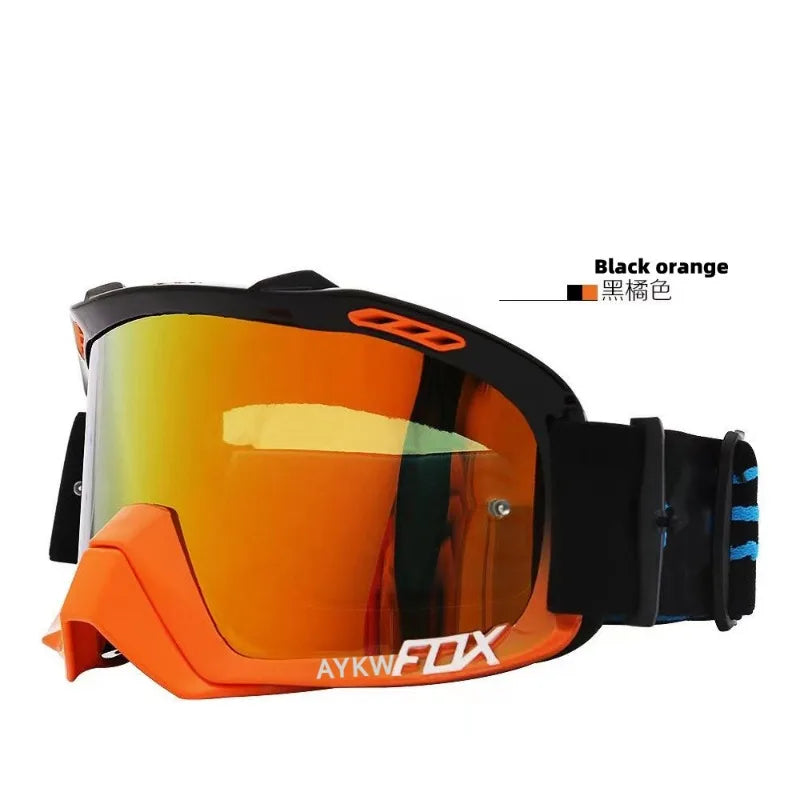 2024 AykwFox Cycling Glasses Motorcycle Bike Glasses for Men Goggles Motocross Ski Mask Snowboard Goggles Sunglasses Cycling