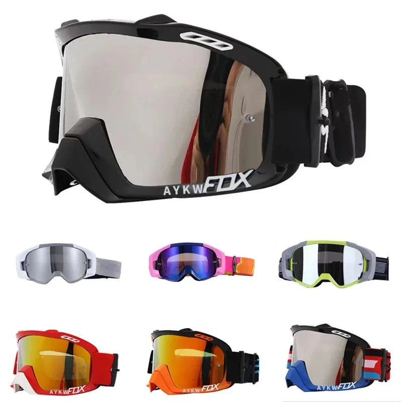 2024 AykwFox Cycling Glasses Motorcycle Bike Glasses for Men Goggles Motocross Ski Mask Snowboard Goggles Sunglasses Cycling