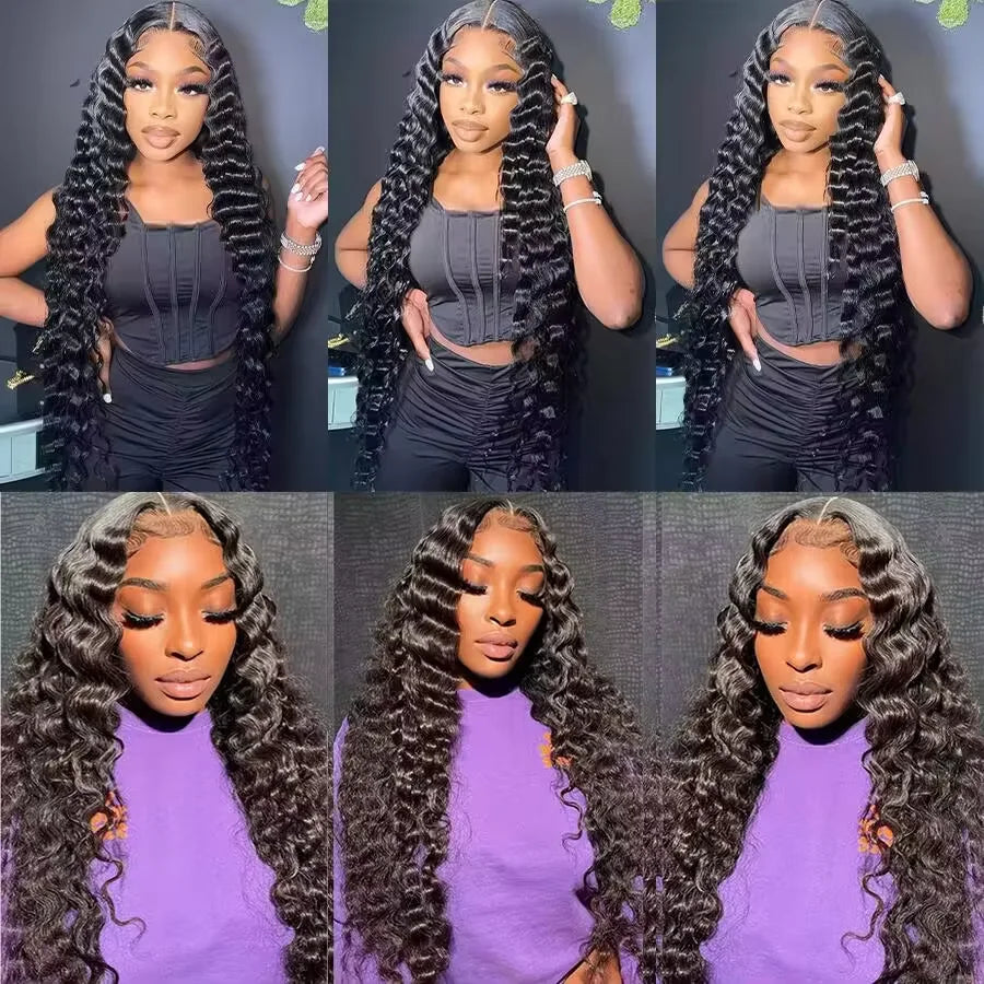 Tissage Deep Wave Human Hair Bundles 20 22 inch Bundles Brazilian Bundles 1/3/4 PCS Human Hair Extensions Delivery 3 Day France