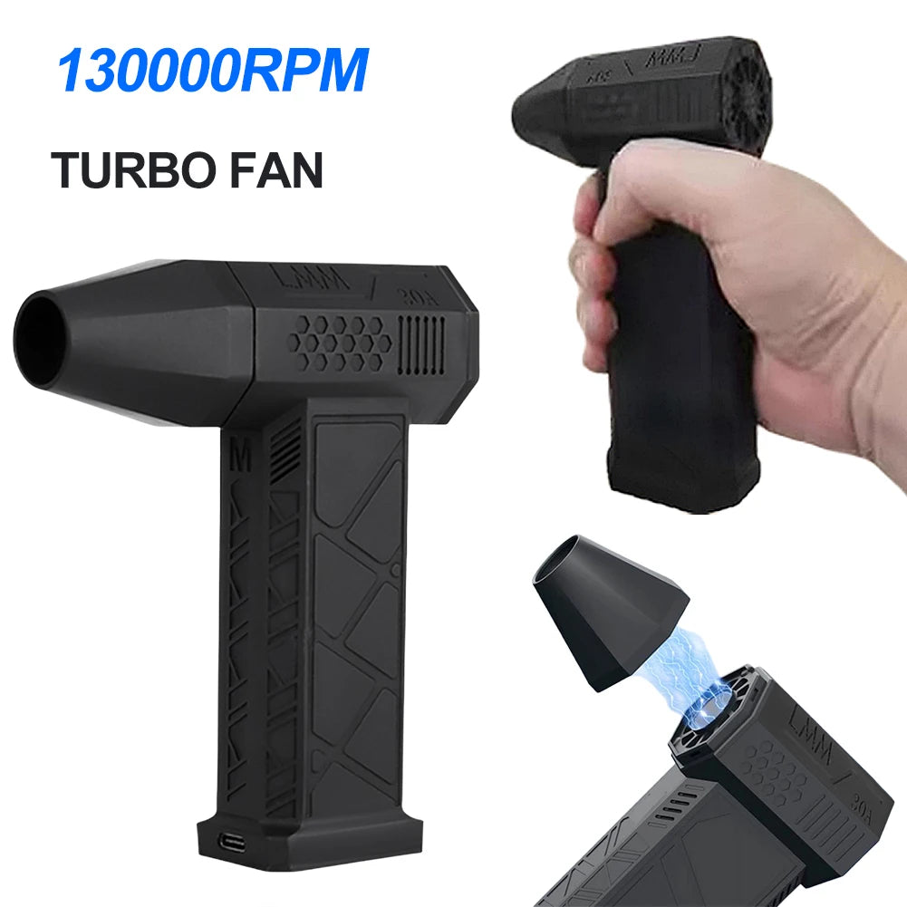 NEW X3 130000RPM Turbofan Brushless Motor 200W High Power Jet Fan Dust Blower Wind Speed 52m/s Violent Turbo Fan Mini Air Duster